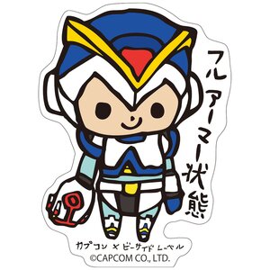 Capcom x B-Side Label Mega Man X Sticker Mega Man X Full Armor