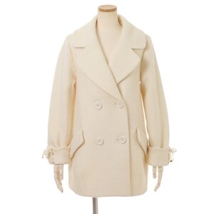 LIZ LISA Lace-Up Cocoon Coat White