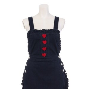 Swankiss Denim Apron Dress Indigo S