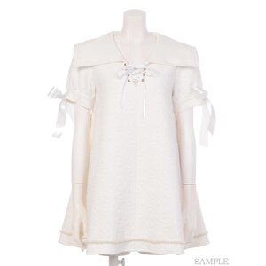 Swankiss Sailor Fleece-Lined Dress White