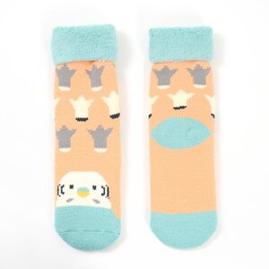 Kotoritachi Budgie Ribbed Socks Orange