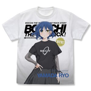 Bocchi the Rock! Ryo Yamada Full Graphic T-Shirt White L [Pre-order]