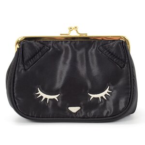 Osumashi Pooh-chan Gamaguchi Coin Pouch Black