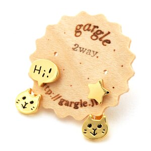 gargle Comical 2-Way Earrings Hi!