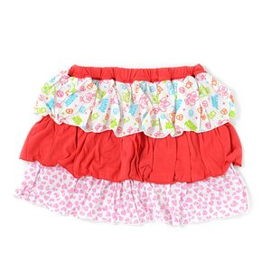 Mameshi Pamyu Pamyu Koro Pamyu Leopard Tiered Skirt White