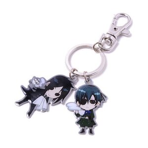 Black Butler Sebastian & Ciel Sd Metal Keychain