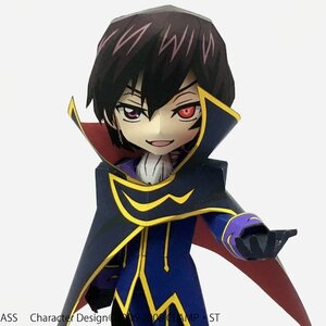 Pepatama Pepa-Cute Code Geass: Lelouch of the Rebellion R2 Lelouch Lamperouge Paper Figure