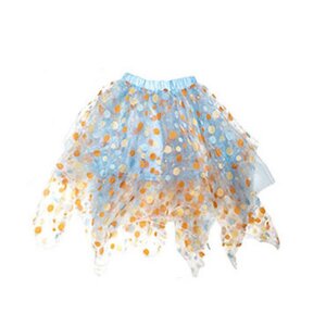 ACDC RAG Polka Dot Tulle Skirt Blue