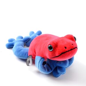 Lucky Frog Plushie Red & Blue