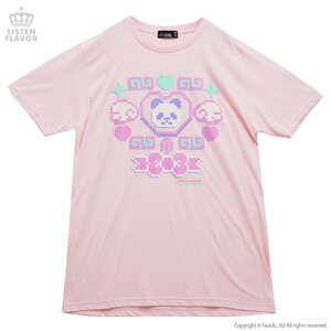 LISTEN FLAVOR Creator's Collaboration Big T-Shirt Pink