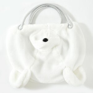 ahcahcum Limited Bear Fur Bag White