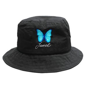 LISTEN FLAVOR 2021 Anniversary Collection Morpho Embroidered Black Bucket Hat