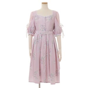 LIZ LISA Bouquet Pattern Dress Pink