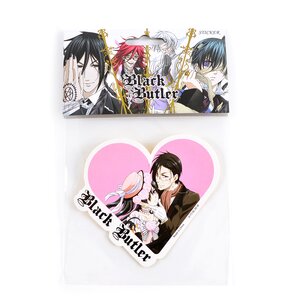 Black Butler Ciel & Sebastian Heart Sticker