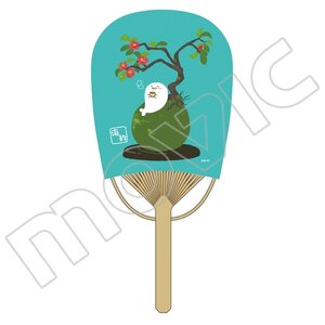 Hokkai no Maju Azarashi-san Mini Oval Fan