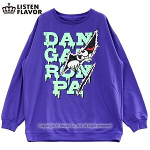 LISTEN FLAVOR Monokuma Slashing Sweatshirt Purple