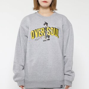 Shaman King Tao Ren Over Soul Yellow Letters Crew Neck Sweatshirt M