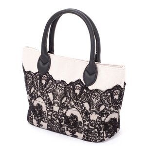 FLAPPER Classical Lace Mini Tote Black
