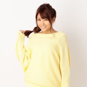 LIZ LISA Dolman Knit Shirt Yellow