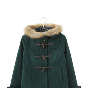 earth music&ecology Duffle Coat Green M
