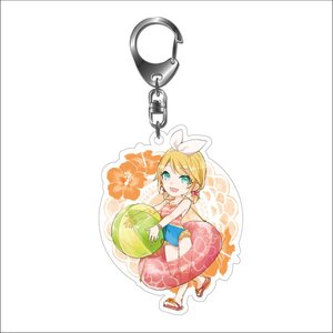 Hatsune Miku Summer Festival Acrylic Keychain Series: Beach Festival SD Ver. Kagamine Rin