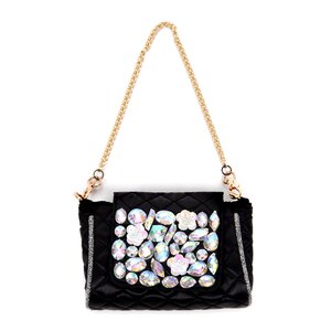 Raghbishwa Aurora Bijou Chain Pouch Black