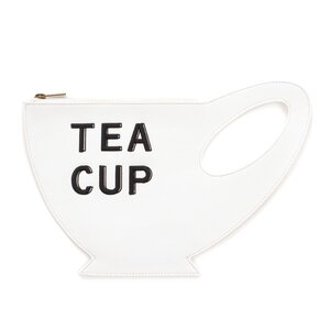 FLAPPER Tea Cup Clutch White