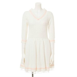Swankiss School Knit Dresses White