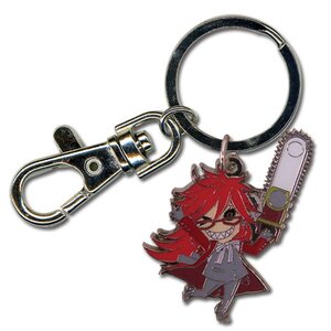 Black Butler Grell Sd Metal Keychain