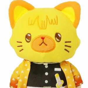 Kimetsu no Yaiba Cat Plush Keychain Collection Zenitsu Agatsuma