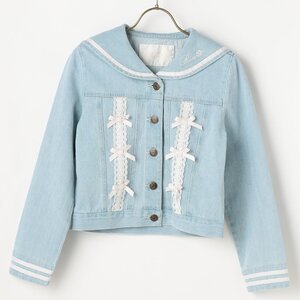 LIZ LISA Sailor Denim Jacket Blue