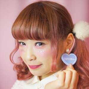 KOKOkim Heart Earrings Light Blue