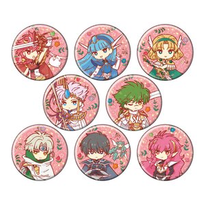 Magic Knight Rayearth Retro Art Illustration Tin Badge Box Set