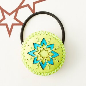 OJAGADESIGN Neon Two-tone Phoenix Hair Tie