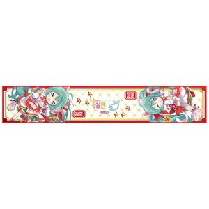 Hatsune Miku x Maneki Neko Collaboration Maneki Miku Muffler Towel