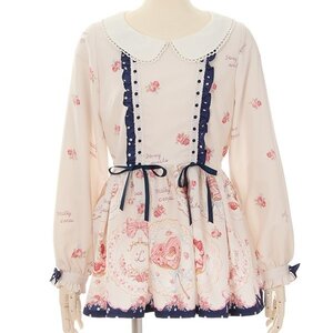 LIZ LISA Sweet Plates A-Line Top White