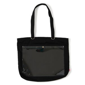 TOM Ita-bag: Lite Clear File Tote (Horizontal) Black