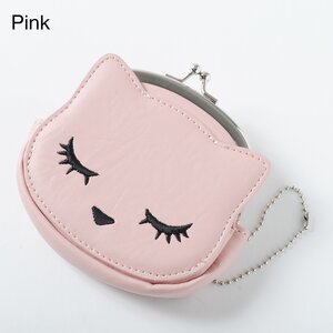 Osumashi Pooh-chan Dot Interior Purses Pink