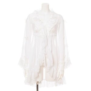 Swankiss Butterfly Chiffon Cardigans White
