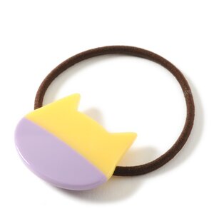 gargle Acrylics Cat Hair Ties Yellow & Purple