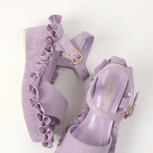 Honey Salon Frilly Sandals Lavender 24.5