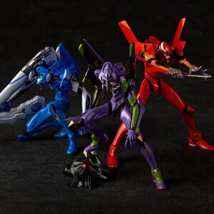 Artpla Sculpture Works Neon Genesis Evangelion Evangelion Unit-01 & Unit-02 & Unit-00 Kai Interception in Tokyo-3