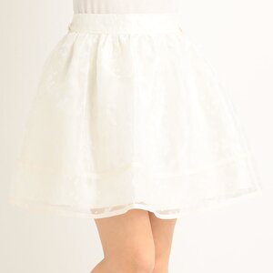 LIZ LISA Organdy Butterfly Skirt White