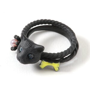 gargle Cats Rings (12) Black