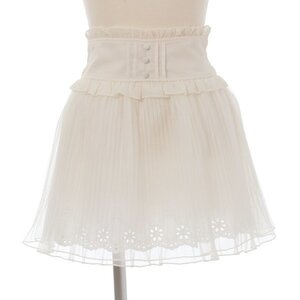 LIZ LISA Cutwork Lace Sukapan Skirt White