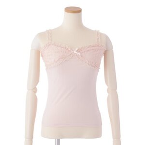 LIZ LISA Lace-Up Camisole Pink