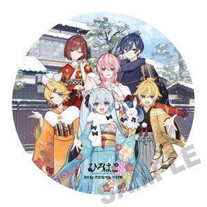 Snow Miku x Hirohako Mega Tin Badge Stand Hakodate Art by Sakanahen [Pre-order]