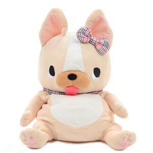 Buruburu Boo! Checkered Dressed Up Dog Plush Collection (Big) Hanako