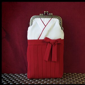 NO.S PROJECT Miko Kimono Purse Vermilion