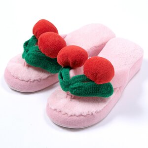 Yummy Mart Pink Cherry Room Slippers